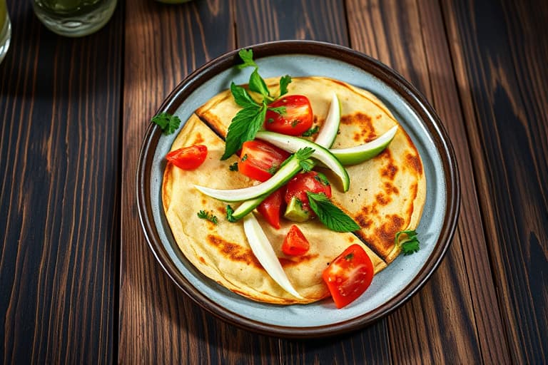 Bondens marked vegetariske quesadillas