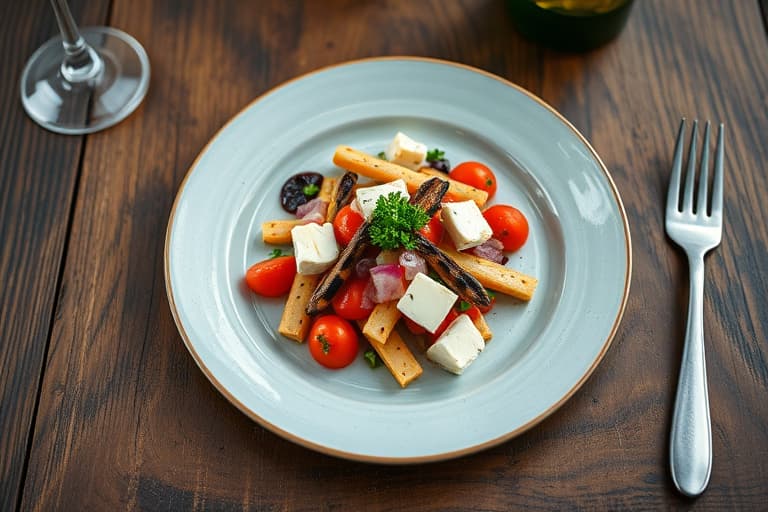 Jordbær- og fetaostsalat