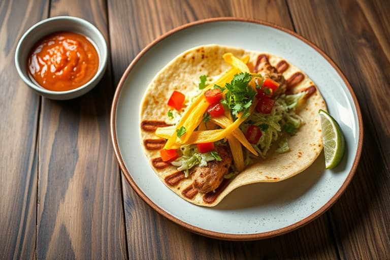 Fisketacos med honning-kummin-korianderslaw og chipotlemayo