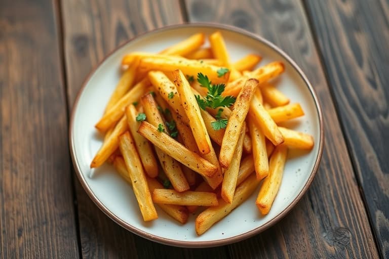 Rask og enkel hjemmelaget pommes frites