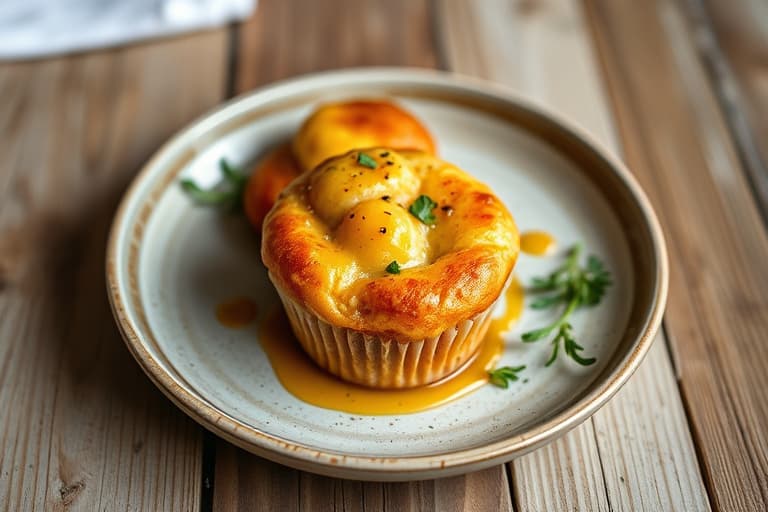 Mini gresskar- og smørkaramellmuffins