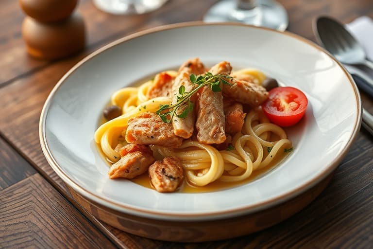 Lett grønnsaksgryte i paibunn