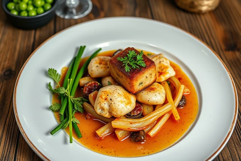 Baconstekt kylling med poteter