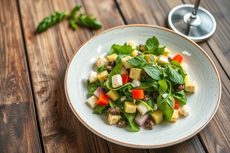 Jordbær- og avokadonsalat