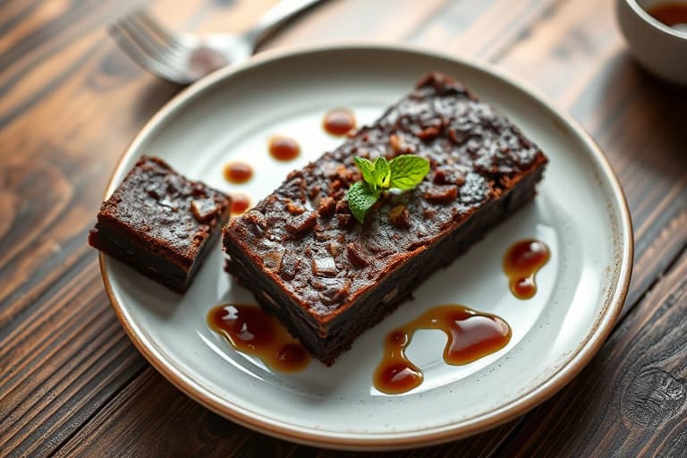 Michelle sine peanøttsmør-marengsbrente brownies