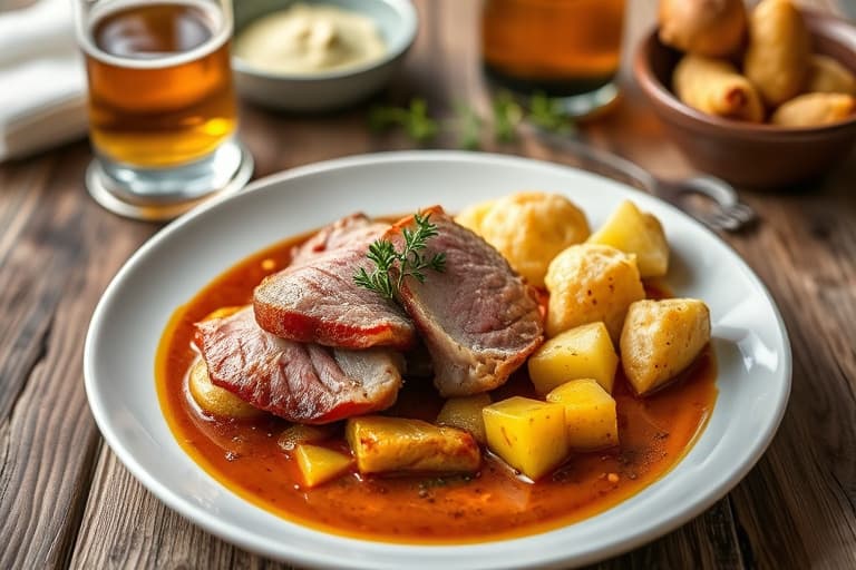 Skillet Ham, Kål og Poteter