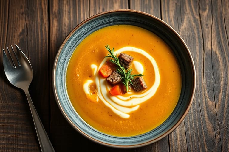 Potetsuppe med brokkoli og ost