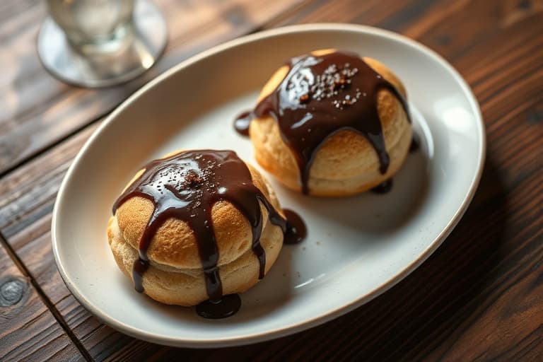 Engelsk kongelig sjokoladekjekscones