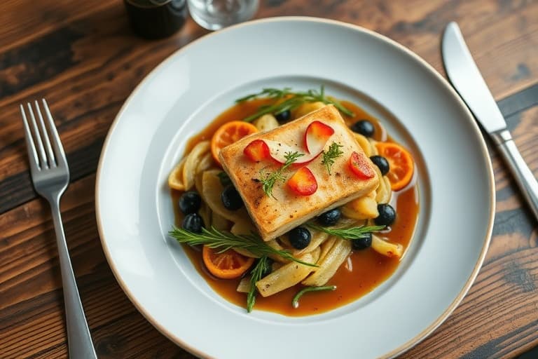 Svinefiletmedaljonger med balsamico og kapers