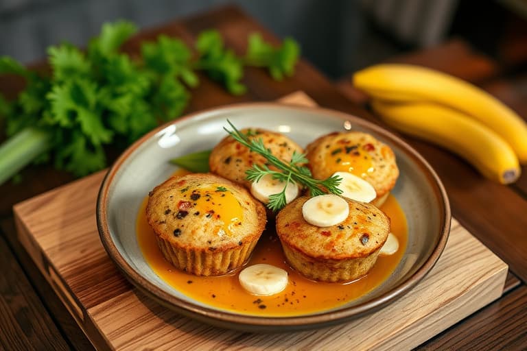Fuktige bananmuffins