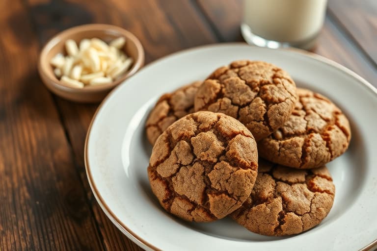 Crackle Top Molasses Cookies