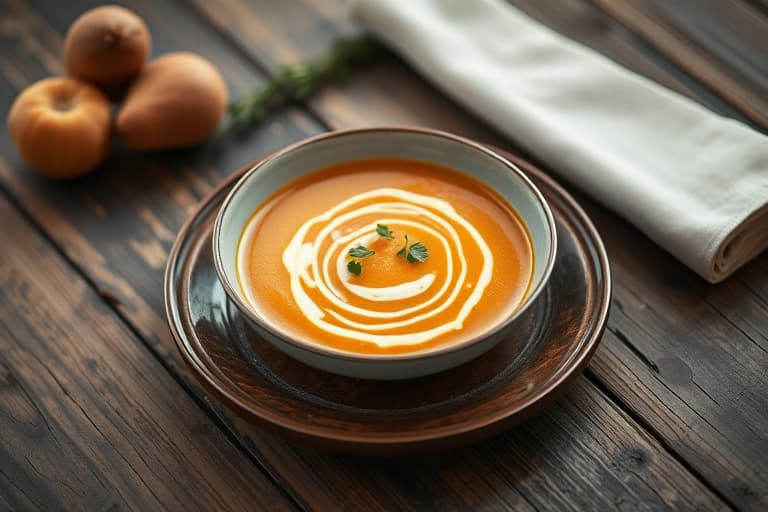 Butternut- og eplehøstsuppe