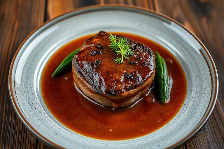 Filét mignon innbakt i saus