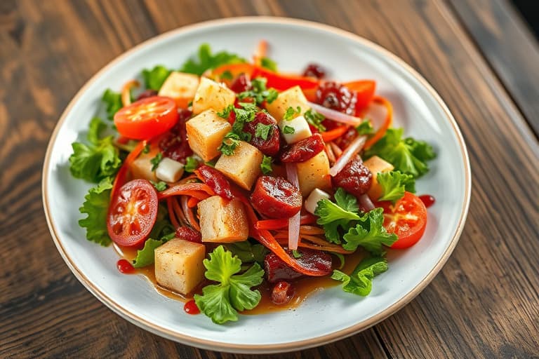 Kinesisk salat med kinakål