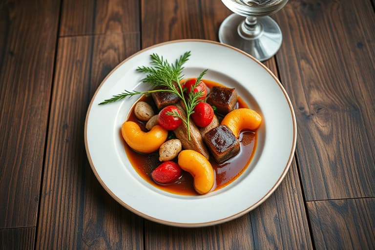 En enkel oksegryte med poteter