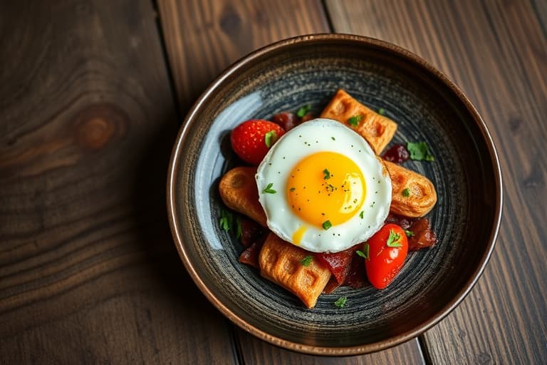 Individuelle bakte egg