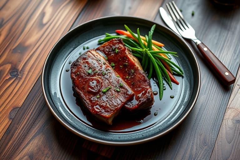 Ribeye-biffer med en marinade av soyasaus og ingefær