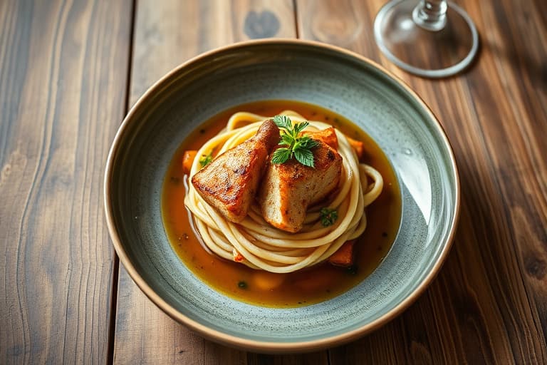 Honningglasert svinenakke med mørbrad