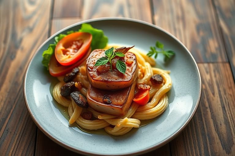 Enkel sopp- og risrett