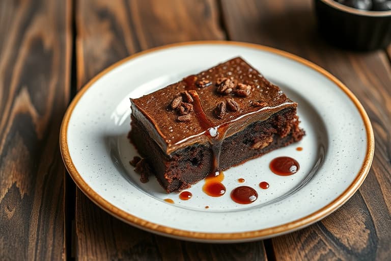 Dobbel sjokoladebrowniekake