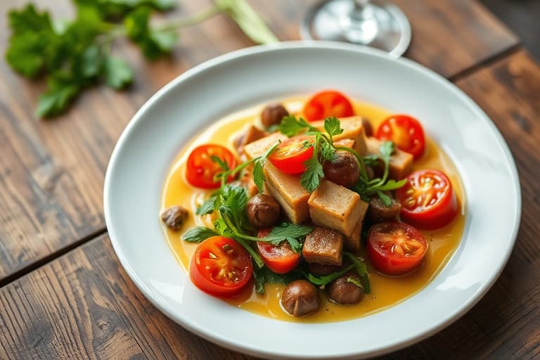 Sprø agurker og tomater i dilldressing