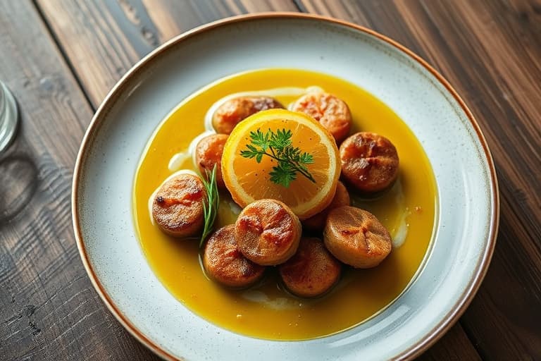 Kylling med sitron- og kaperssaus