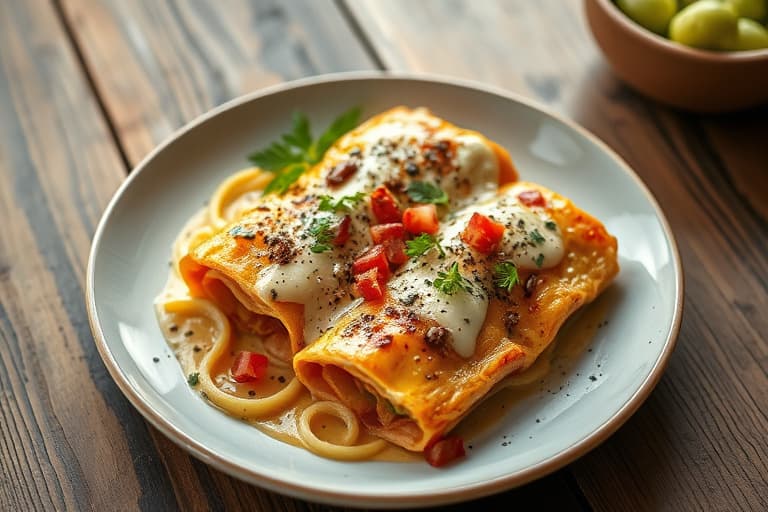 Milde ostete kyllingenchiladas