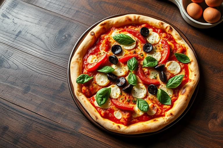 Pizza uten den røde sausen