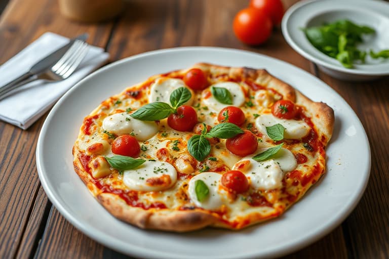 Kylling- og basilikumpizza