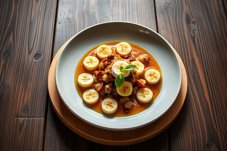 Banan- og havregrynsbrød