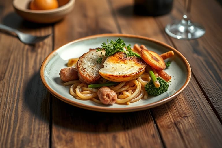 Ømfintlige, panerte kyllingbryst stekt på fat