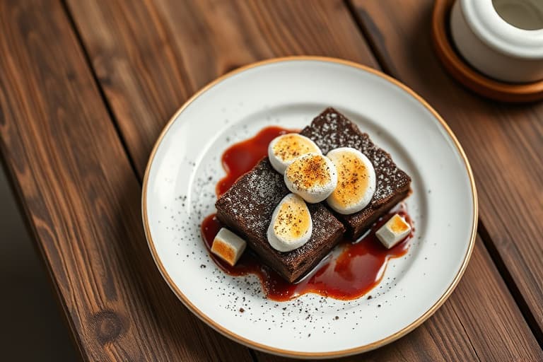 Forsvinnende marshmallow-brownies