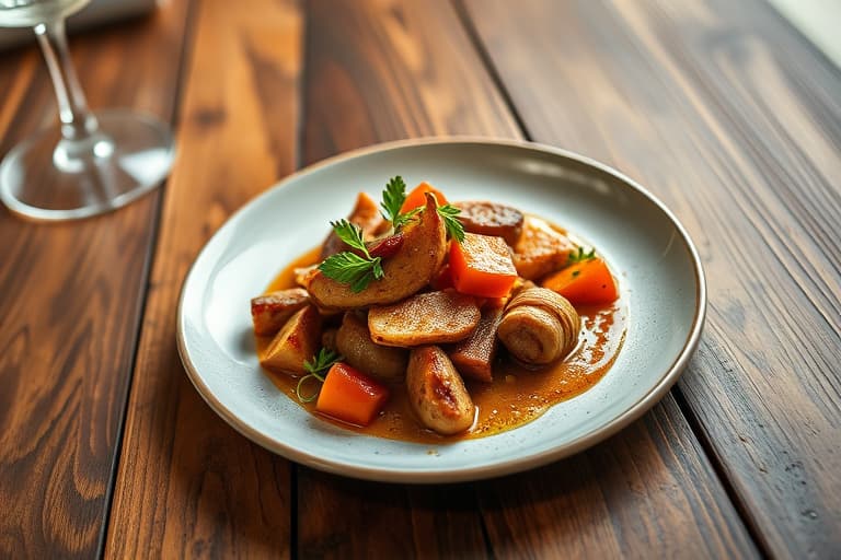 Sopp- og langsomtkokte steikeretter