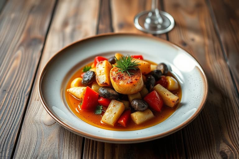 Kylling- og soppstuing