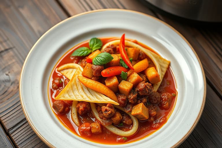 Det mest mettende vegetariske chiliretten laget i din slow cooker