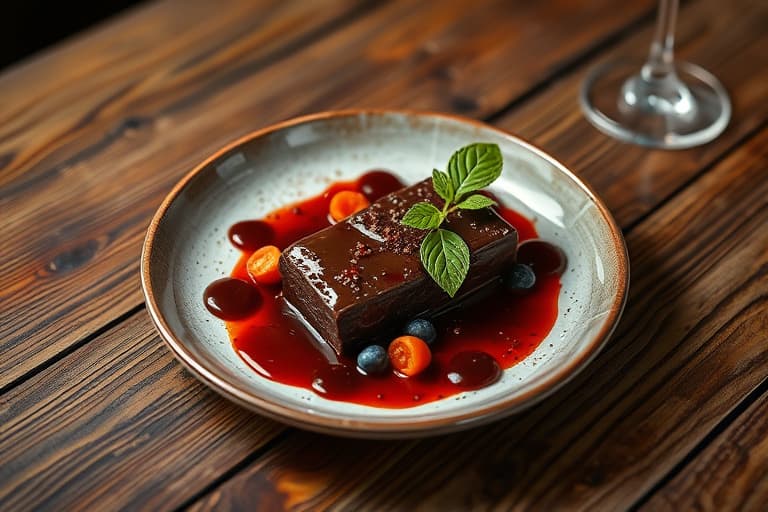 Én-minutts sjokoladeglasur