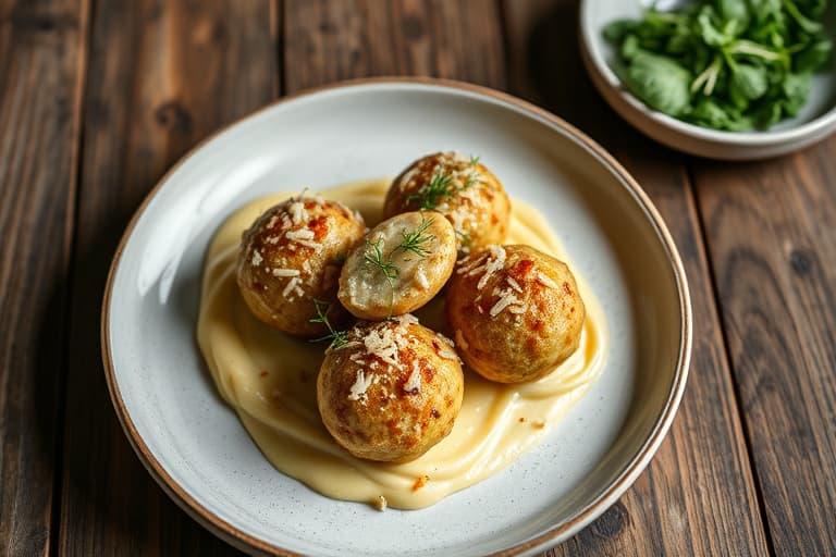 Parmesan-spinatboller