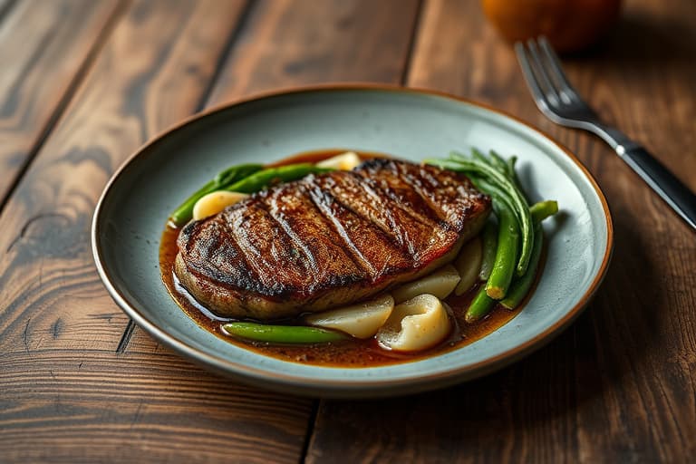 Høstkrydret skinke steak