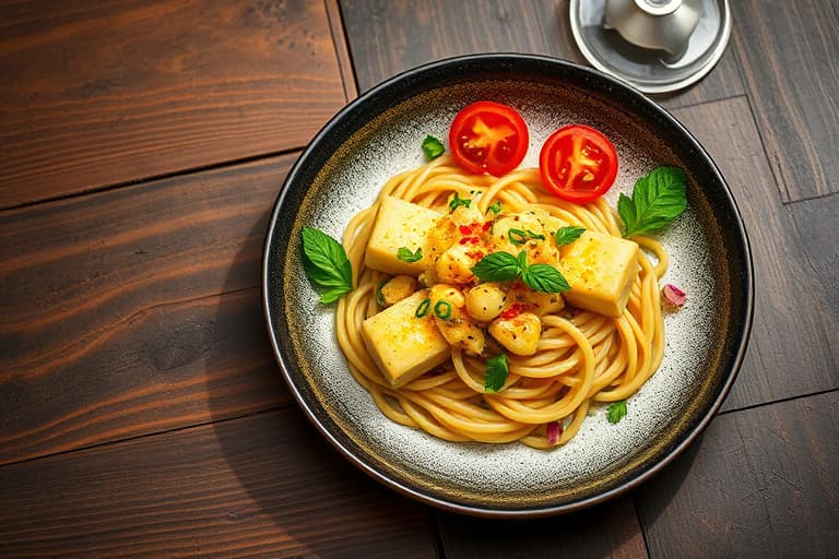 Pestotunfiskesalat med soltørkede tomater