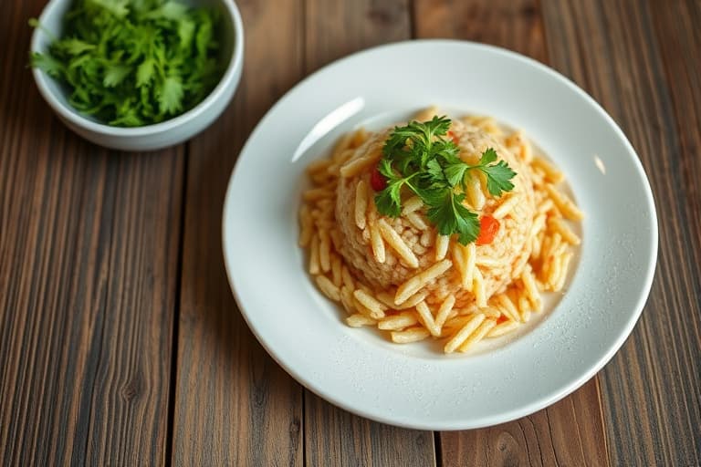 Stekt ris med koriander