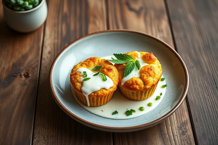 Zucchini-yogurt-muffins med fullkorn