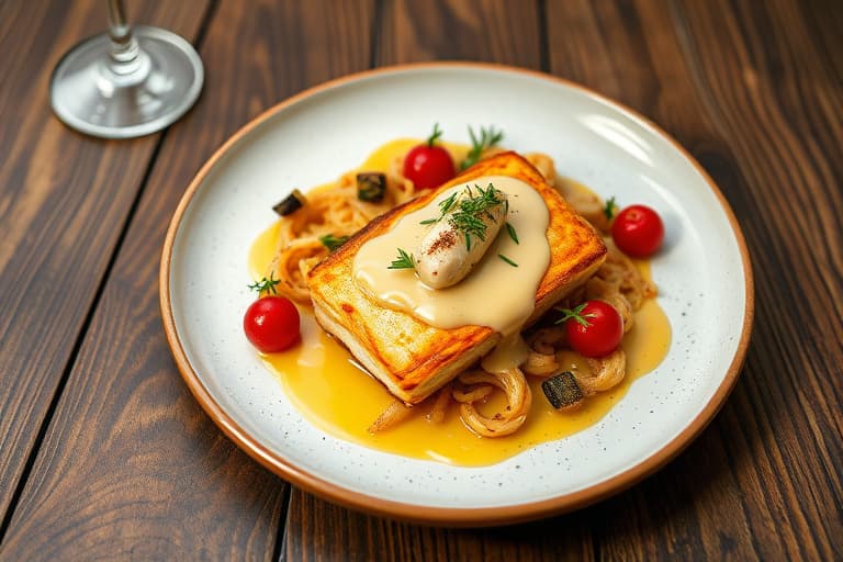 Kjøttkaker med skinke og ost