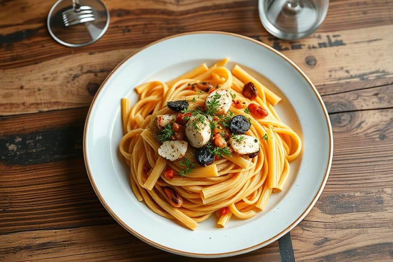 Asparges, kylling og pennepasta