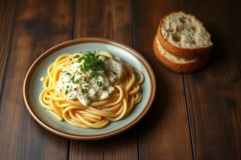 Brokkoli-kylling Fettuccini Alfredo
