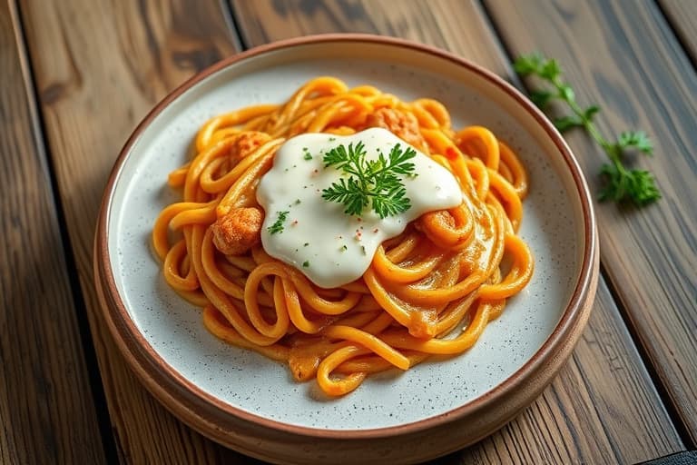 Kafeteria med makaroni og ost