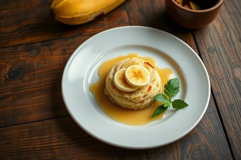 Hjemmelaget bananpuddingpai