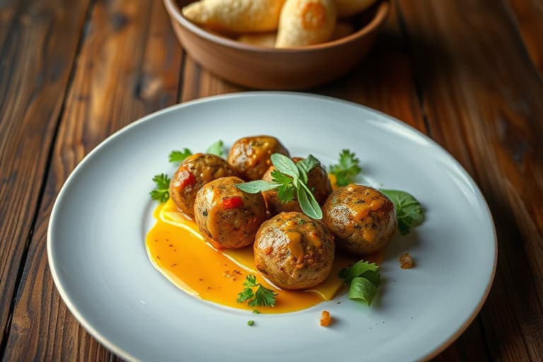 Cajun forrettkjøttboller