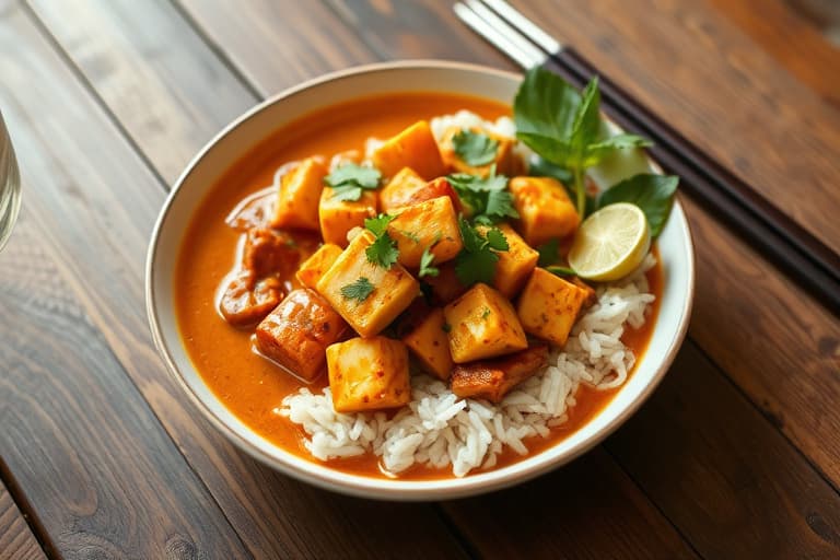 Thailandsk curry med tofu