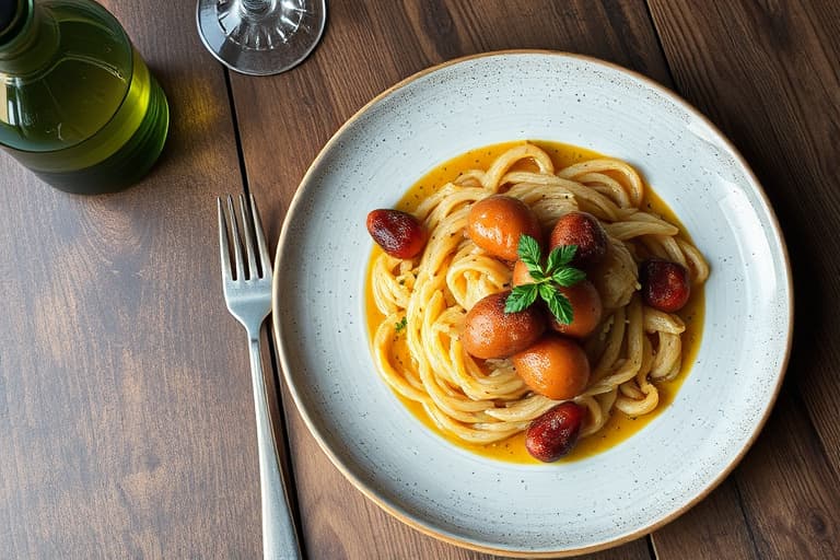 Krydret pølse- og risgrateng