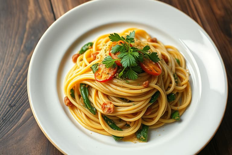 Elegant orzo med visnet spinat og pinjekjerner